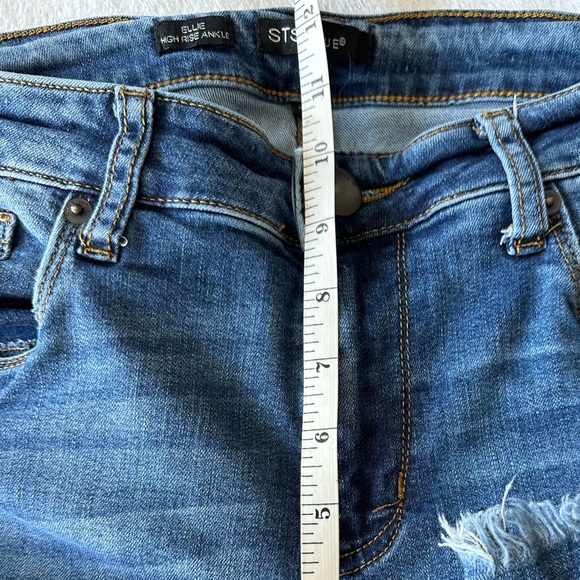 STS Blue Stretch Ellie High Rise Cut Hem Ankle Jean - Picture 6 of 6